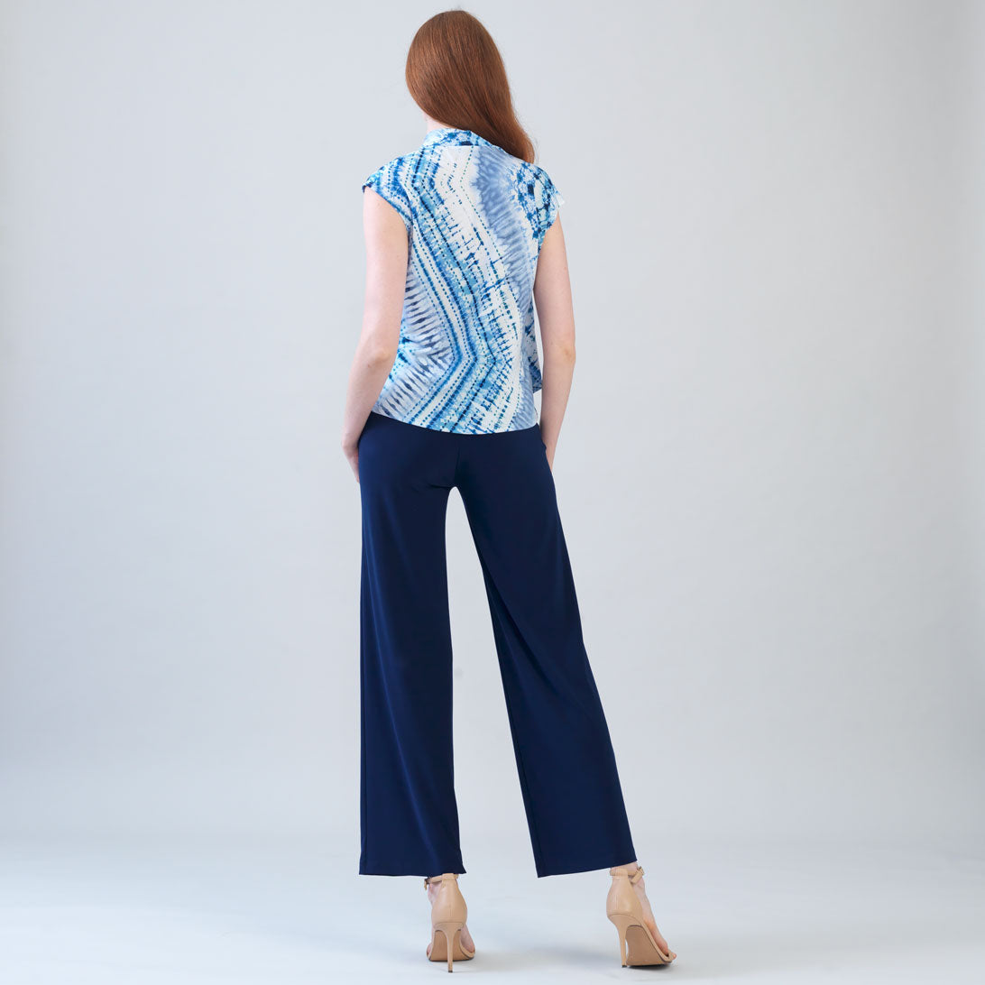 Crossover Faux Wrap Top - Acid Wash - Final Sale | Clara Sunwoo