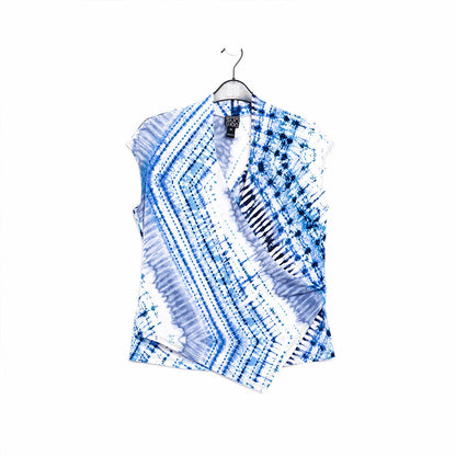 Crossover Faux Wrap Top - Acid Wash - Final Sale | Clara Sunwoo