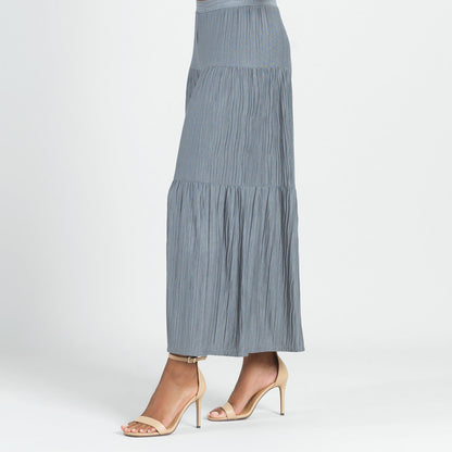Soft Pleat Knit - Tiered Skirt-Pant - Olive - Final Sale! | Clara Sunwoo