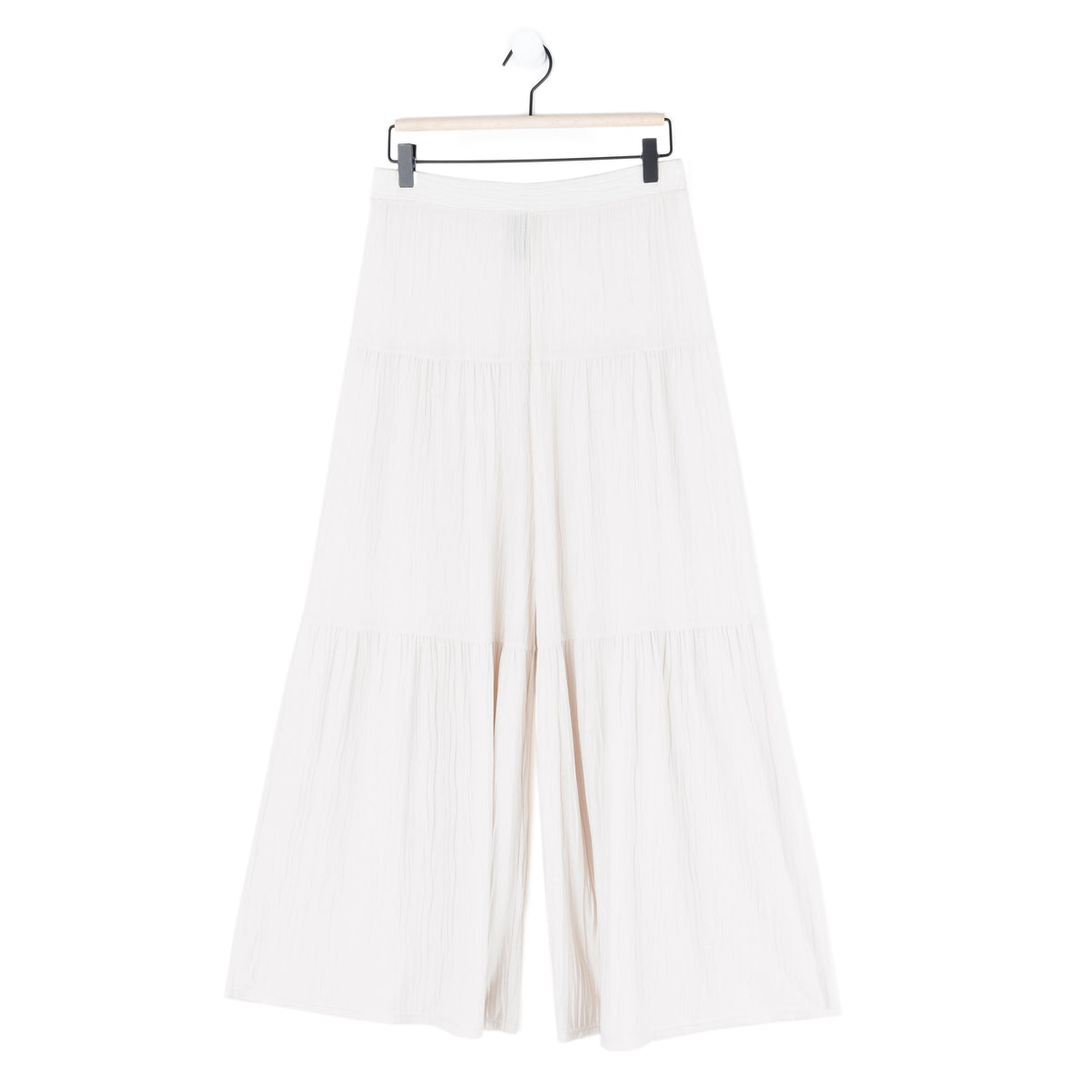 Soft Pleat Knit - Tiered Skirt-Pant - Ivory - Final Sale! | Clara Sunwoo