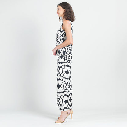 Crinkle Pleat Knit - Modern Jewel Neck Tank - Aztec - Final Sale! | Clara Sunwoo