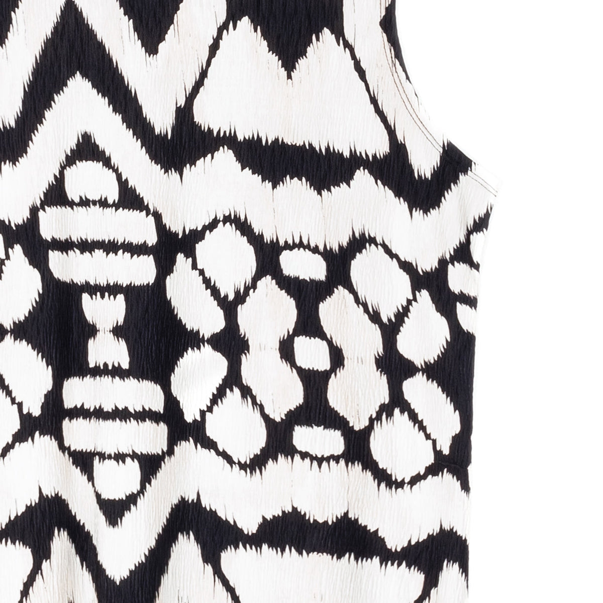 Crinkle Pleat Knit - Modern Jewel Neck Tank - Aztec - Final Sale! | Clara Sunwoo