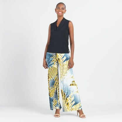 Butter Knit - Palazzo Pant - Palm Feather - Final Sale! | Clara Sunwoo