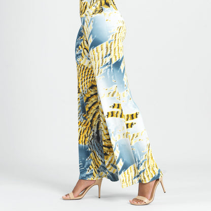 Butter Knit - Palazzo Pant - Palm Feather - Final Sale! | Clara Sunwoo