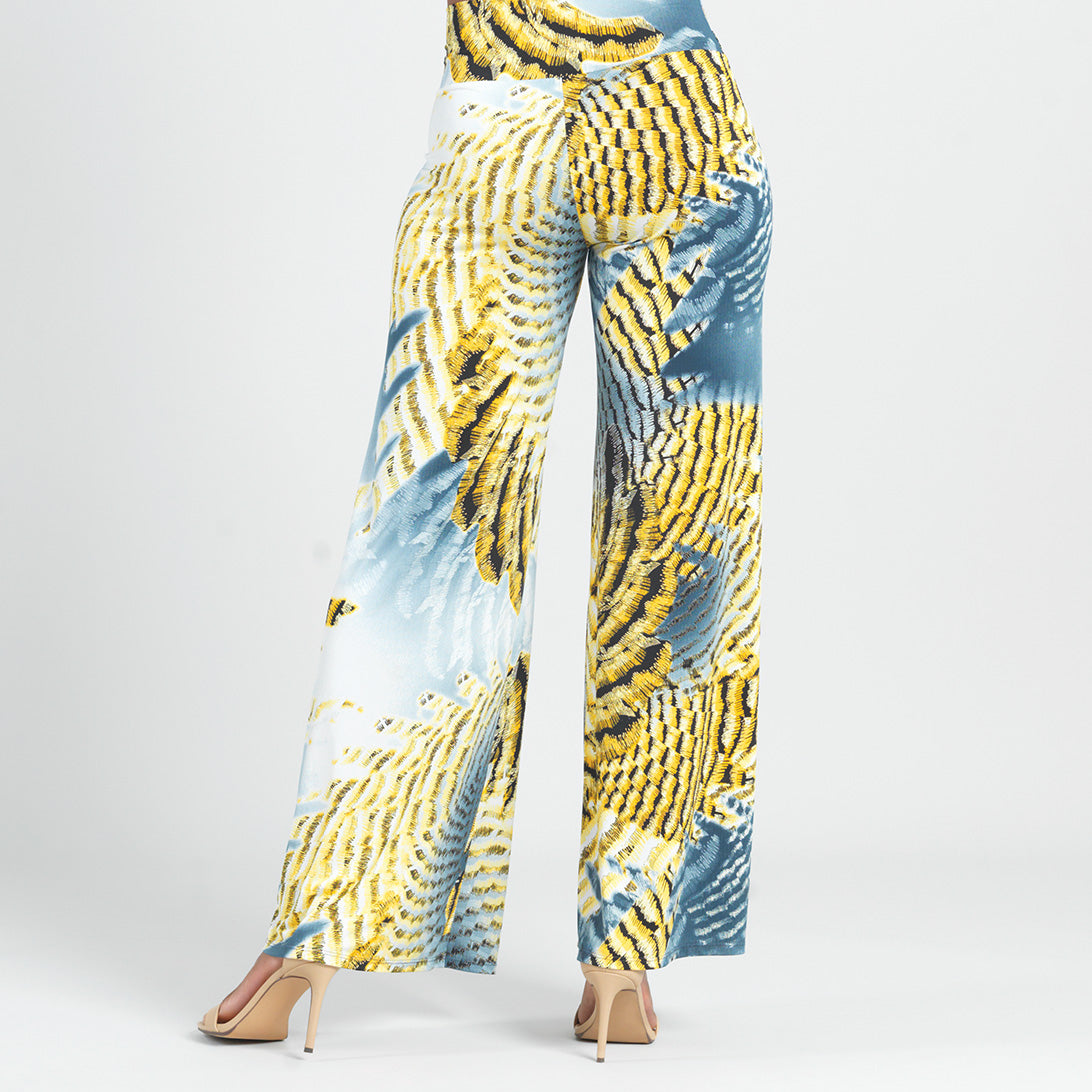 Butter Knit - Palazzo Pant - Palm Feather - Final Sale! | Clara Sunwoo