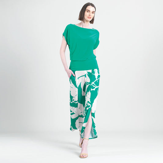 Dolman Short Sleeve Top - Emerald - Final Sale! | Clara Sunwoo