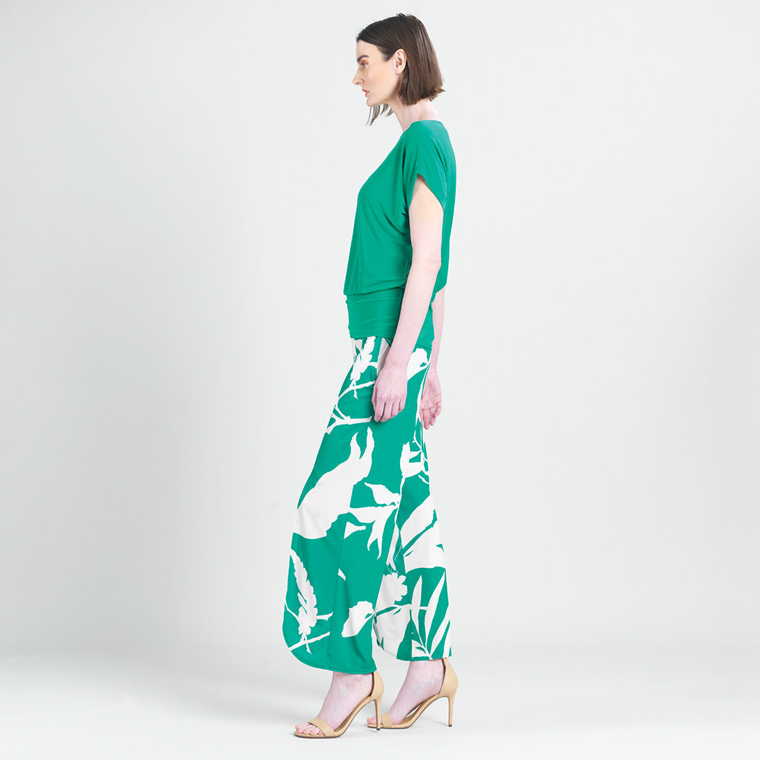 Dolman Short Sleeve Top - Emerald - Final Sale! | Clara Sunwoo