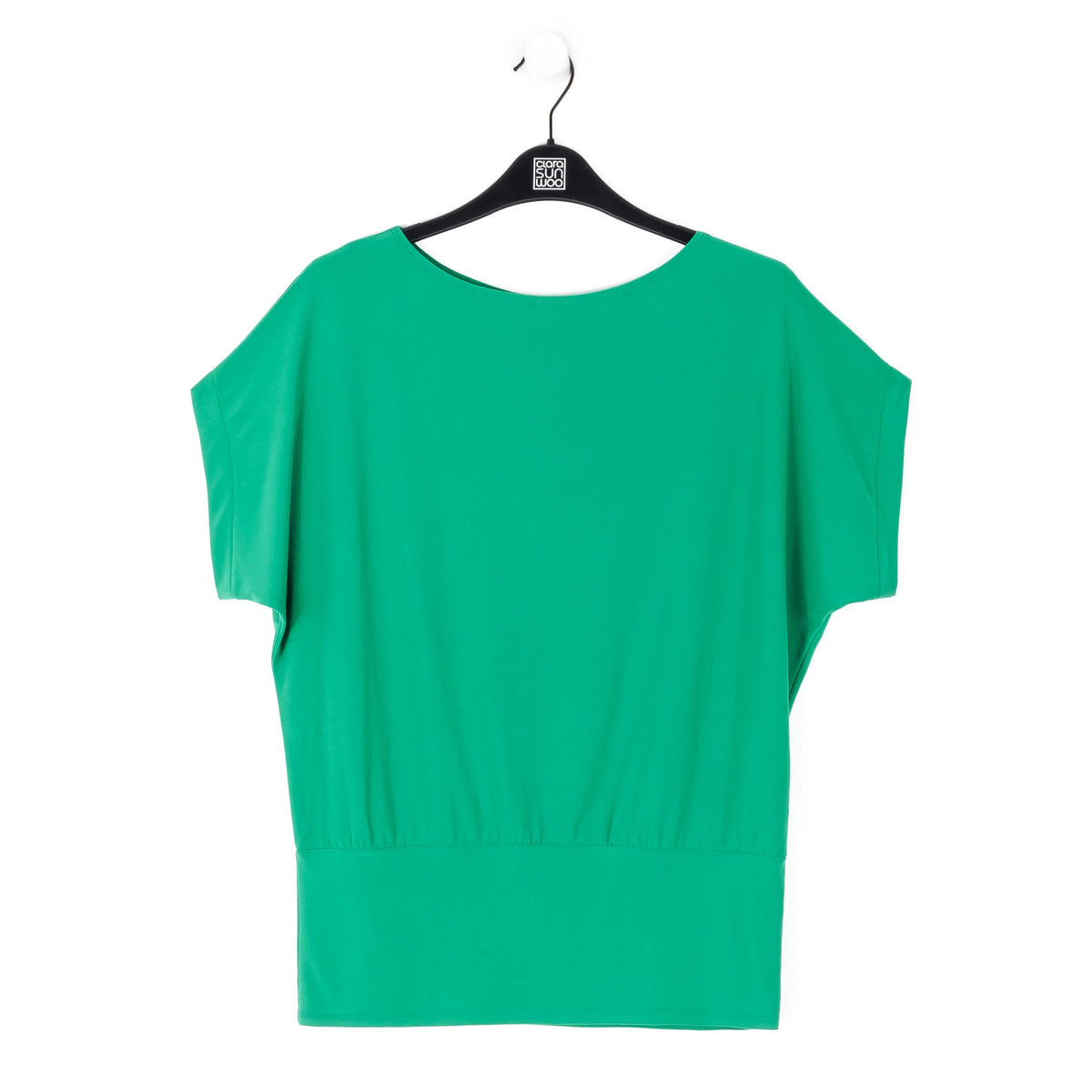 Dolman Short Sleeve Top - Emerald - Final Sale! | Clara Sunwoo