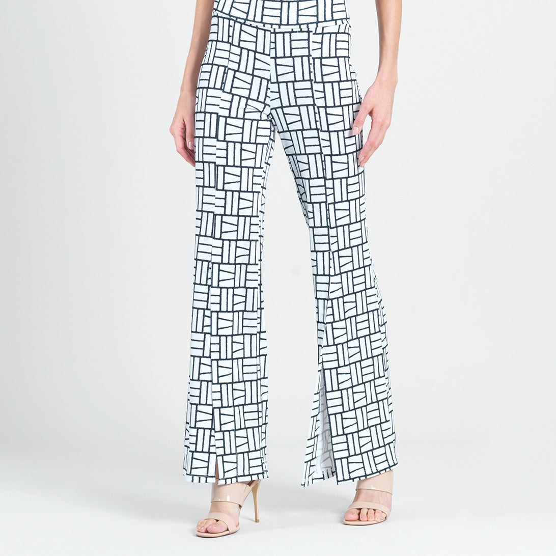 Kick Front High Slit Pant - Geo Rectangle - Final Sale! | Clara Sunwoo