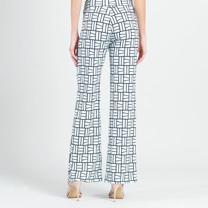 Kick Front High Slit Pant - Geo Rectangle - Final Sale! | Clara Sunwoo