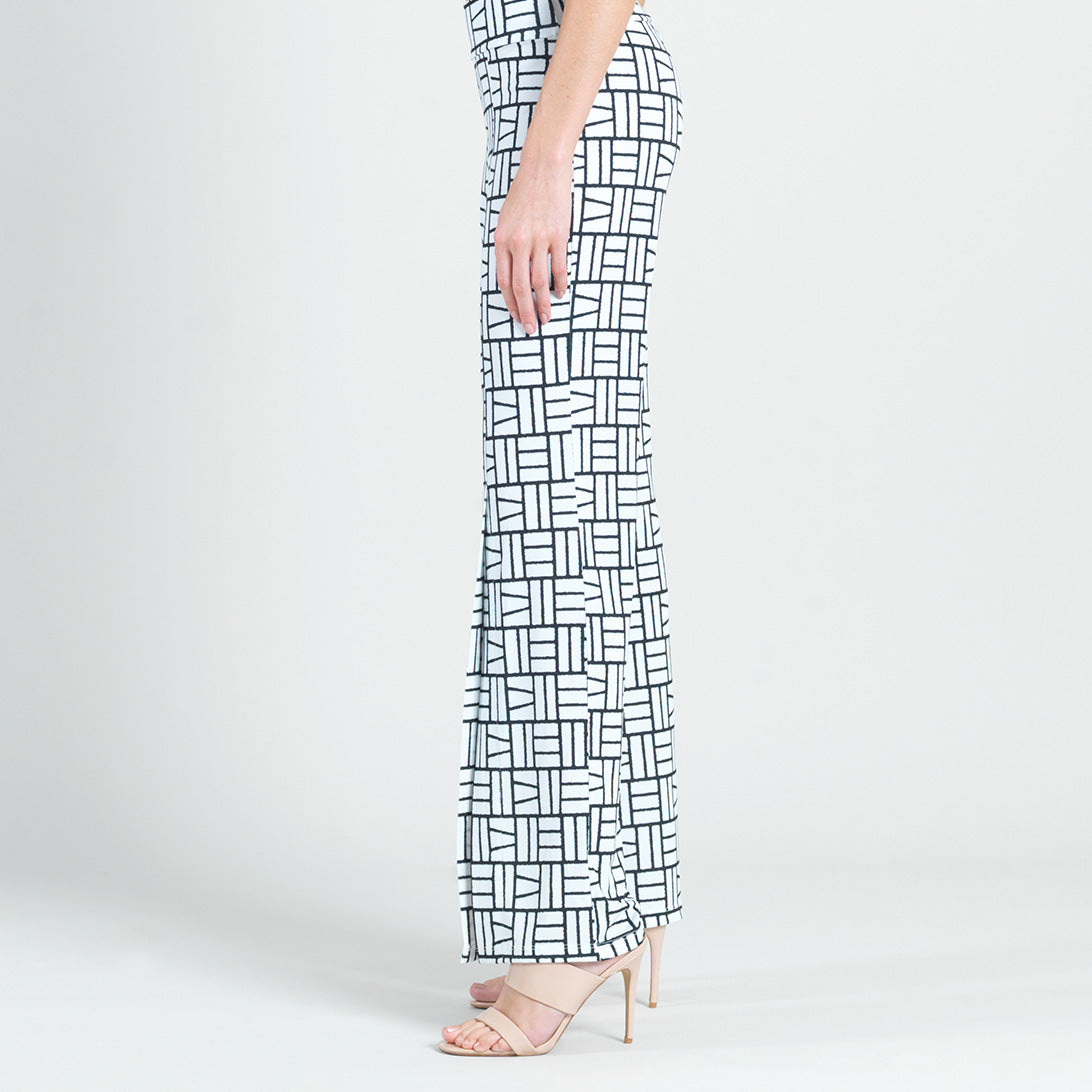 Kick Front High Slit Pant - Geo Rectangle - Final Sale! | Clara Sunwoo