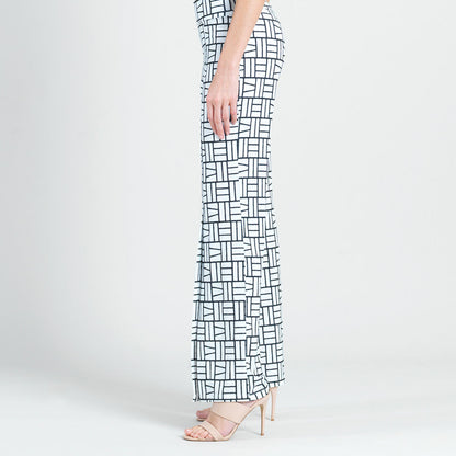 Kick Front High Slit Pant - Geo Rectangle - Final Sale! | Clara Sunwoo
