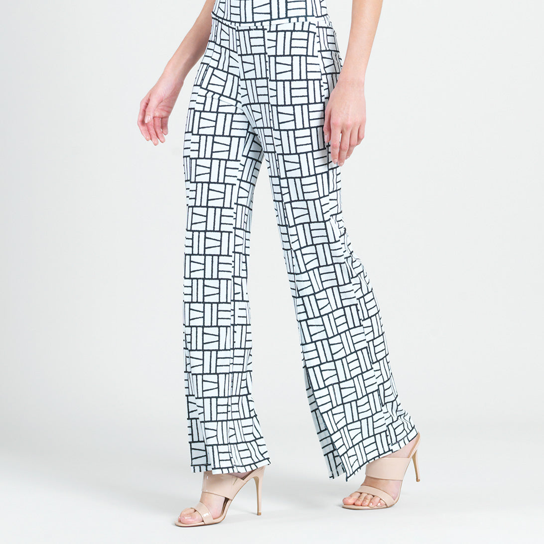 Kick Front High Slit Pant - Geo Rectangle - Final Sale! | Clara Sunwoo