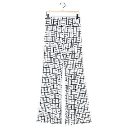 Kick Front High Slit Pant - Geo Rectangle - Final Sale! | Clara Sunwoo
