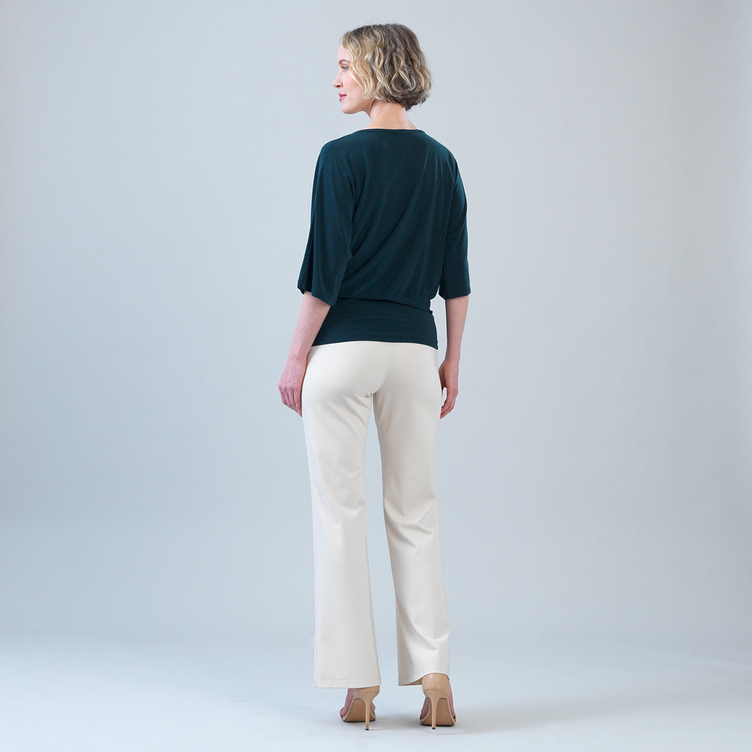 Signature Side Tie Top - Hunter Green - Final Sale | Clara Sunwoo