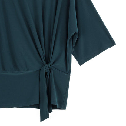 Signature Side Tie Top - Hunter Green - Final Sale | Clara Sunwoo