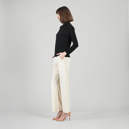 Mock Funnel Neck Top - Black | Clara Sunwoo