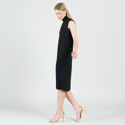 Signature Mock Neck Midi Dress - Black - Final Sale! | Clara Sunwoo