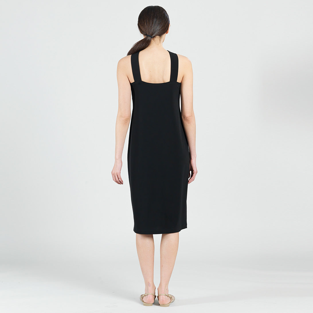 Grecian Halter Midi Sheath Dress - Black - Final Sale! | Clara Sunwoo