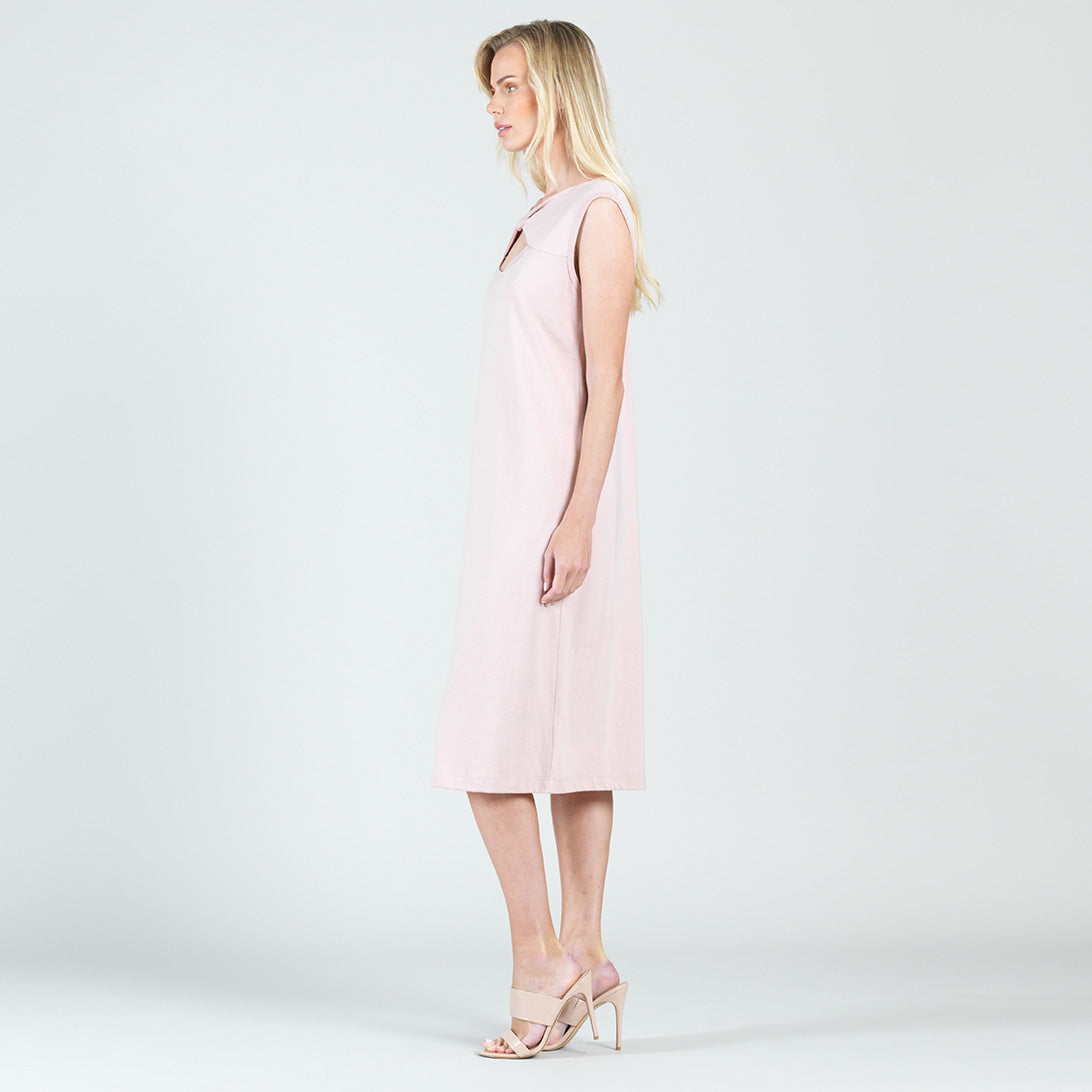 Modal Cotton - Reversible Cut Out Midi Dress - Mauve - Final Sale! | Clara Sunwoo