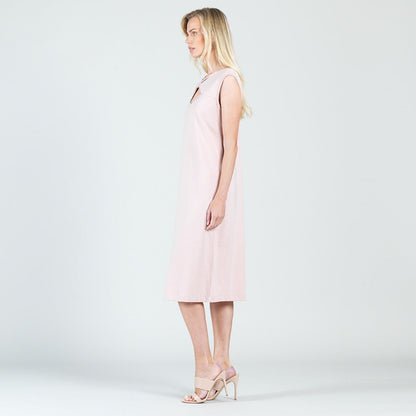 Modal Cotton - Reversible Cut Out Midi Dress - Mauve - Final Sale! | Clara Sunwoo