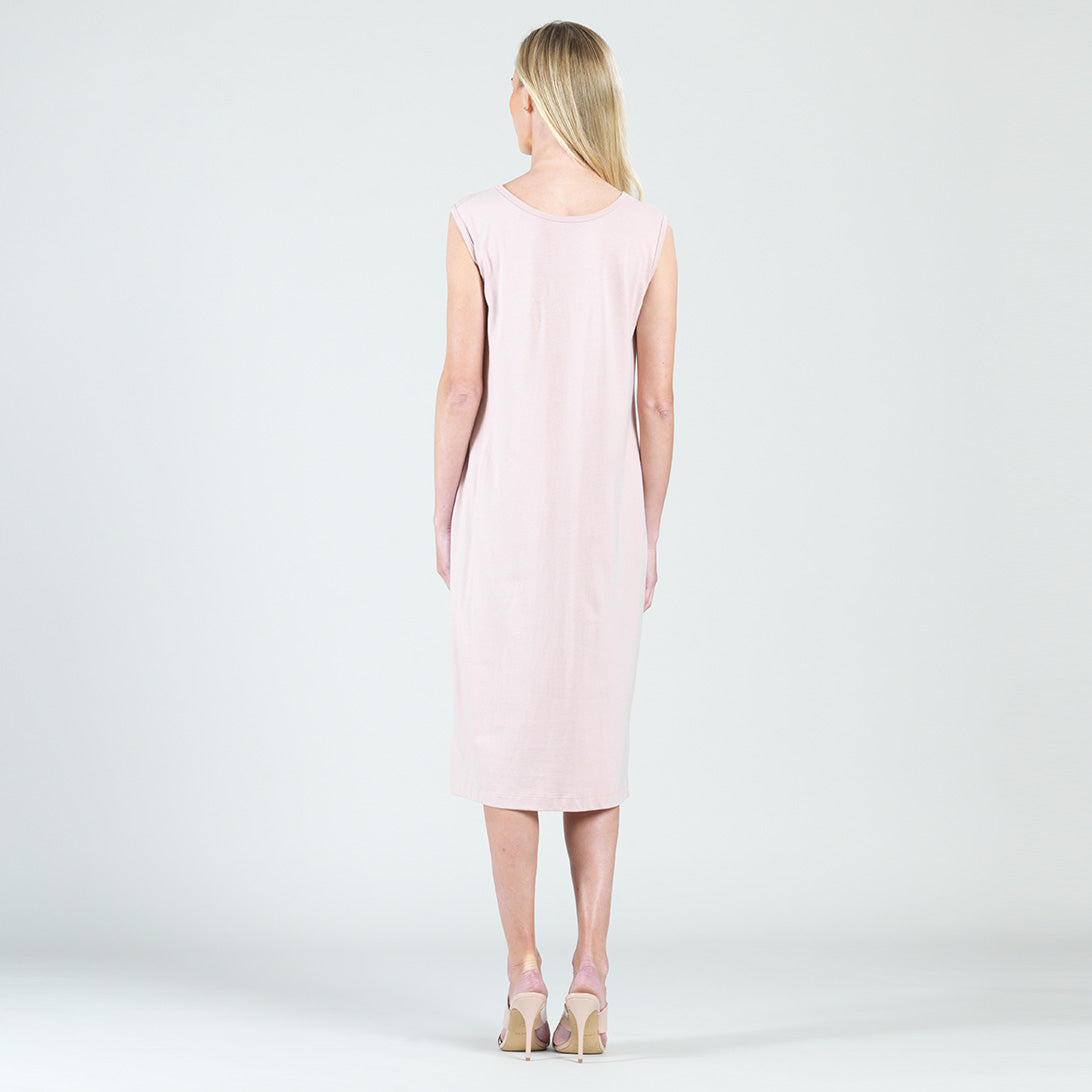 Modal Cotton - Reversible Cut Out Midi Dress - Mauve - Final Sale! | Clara Sunwoo