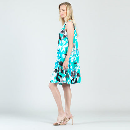 Jewel Neck Swing Dress - Floral Petal - Final Sale! | Clara Sunwoo