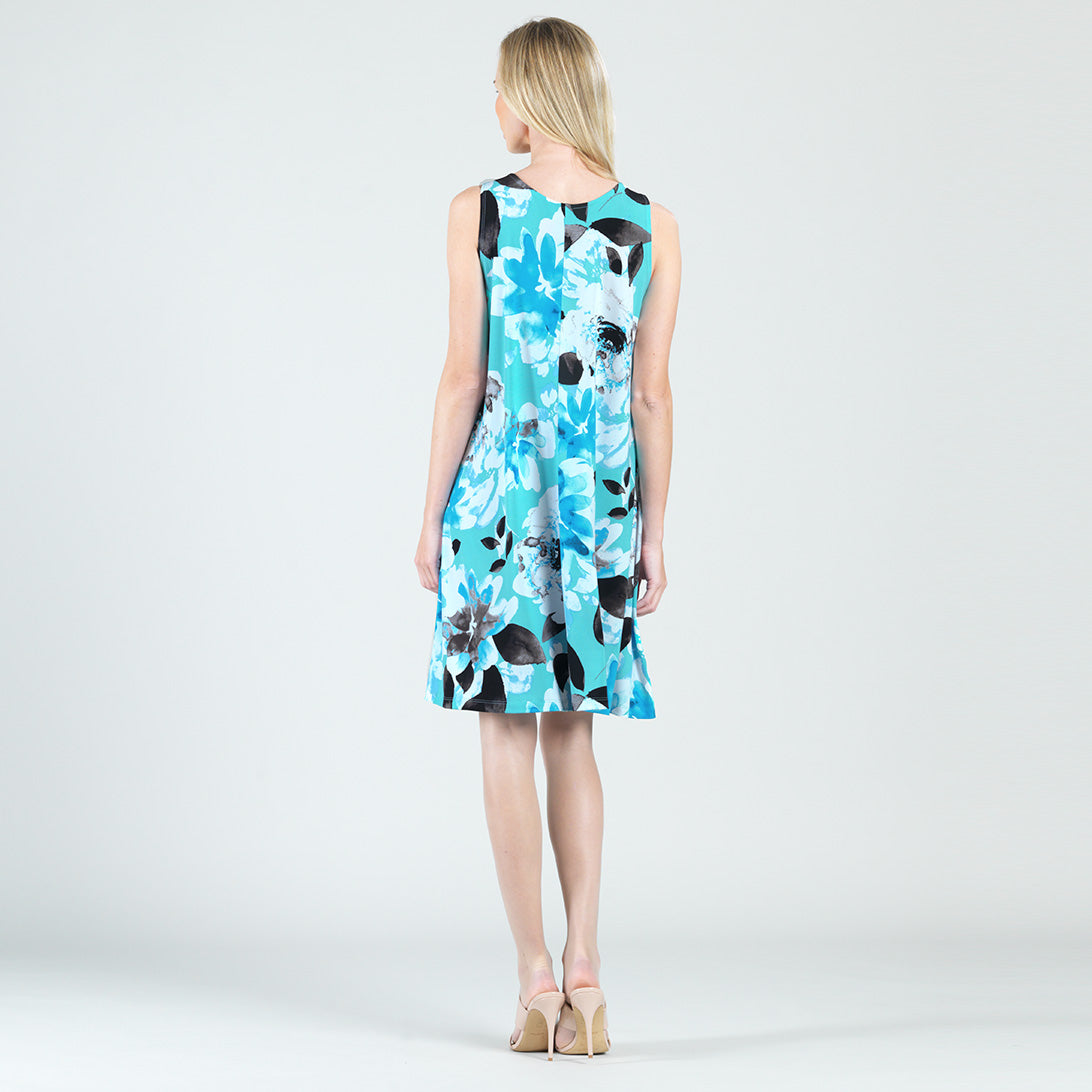 Jewel Neck Swing Dress - Floral Petal - Final Sale! | Clara Sunwoo