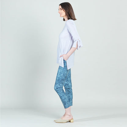 Peach Knit - Tie Cuff Side Vent Tunic - Lavender - Final Sale! | Clara Sunwoo