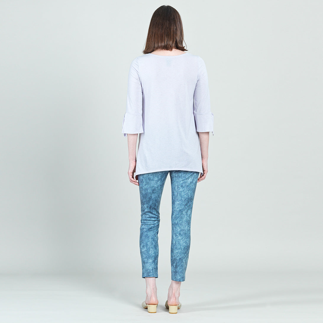 Peach Knit - Tie Cuff Side Vent Tunic - Lavender - Final Sale! | Clara Sunwoo