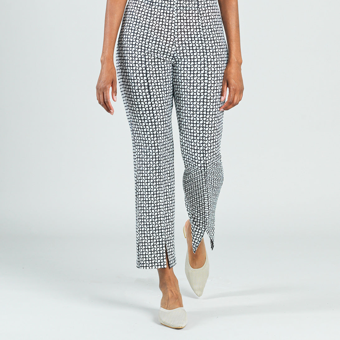 Center Seam Front Slit Ankle Pant - Chain Ring - Final Sale! | Clara Sunwoo
