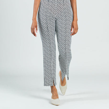 Center Seam Front Slit Ankle Pant - Chain Ring - Final Sale! | Clara Sunwoo
