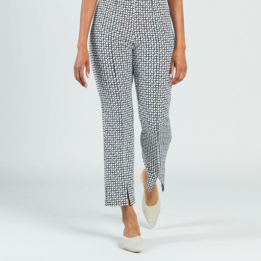 Center Seam Front Slit Ankle Pant - Chain Ring - Final Sale! | Clara Sunwoo