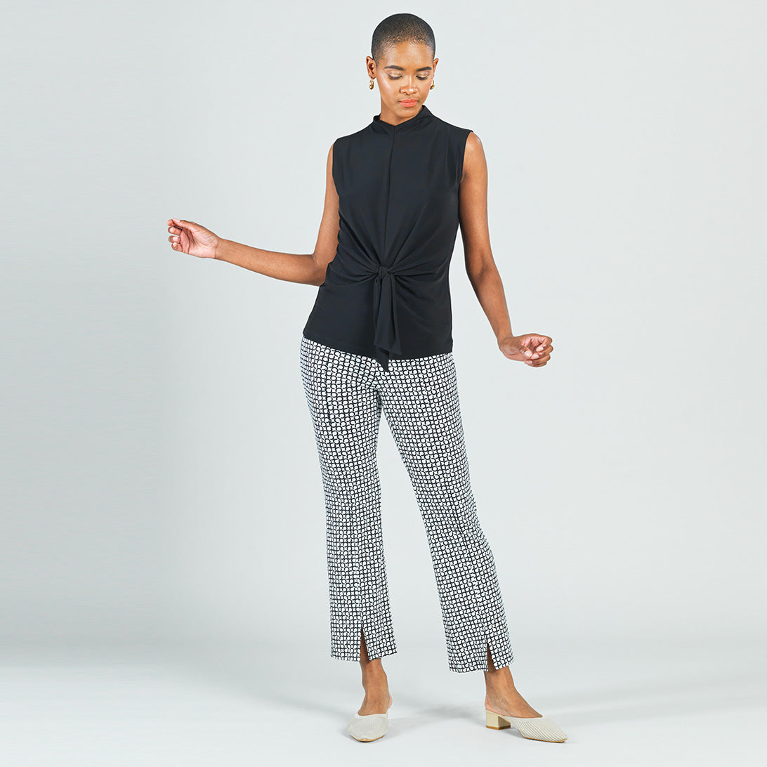 Center Seam Front Slit Ankle Pant - Chain Ring - Final Sale! | Clara Sunwoo