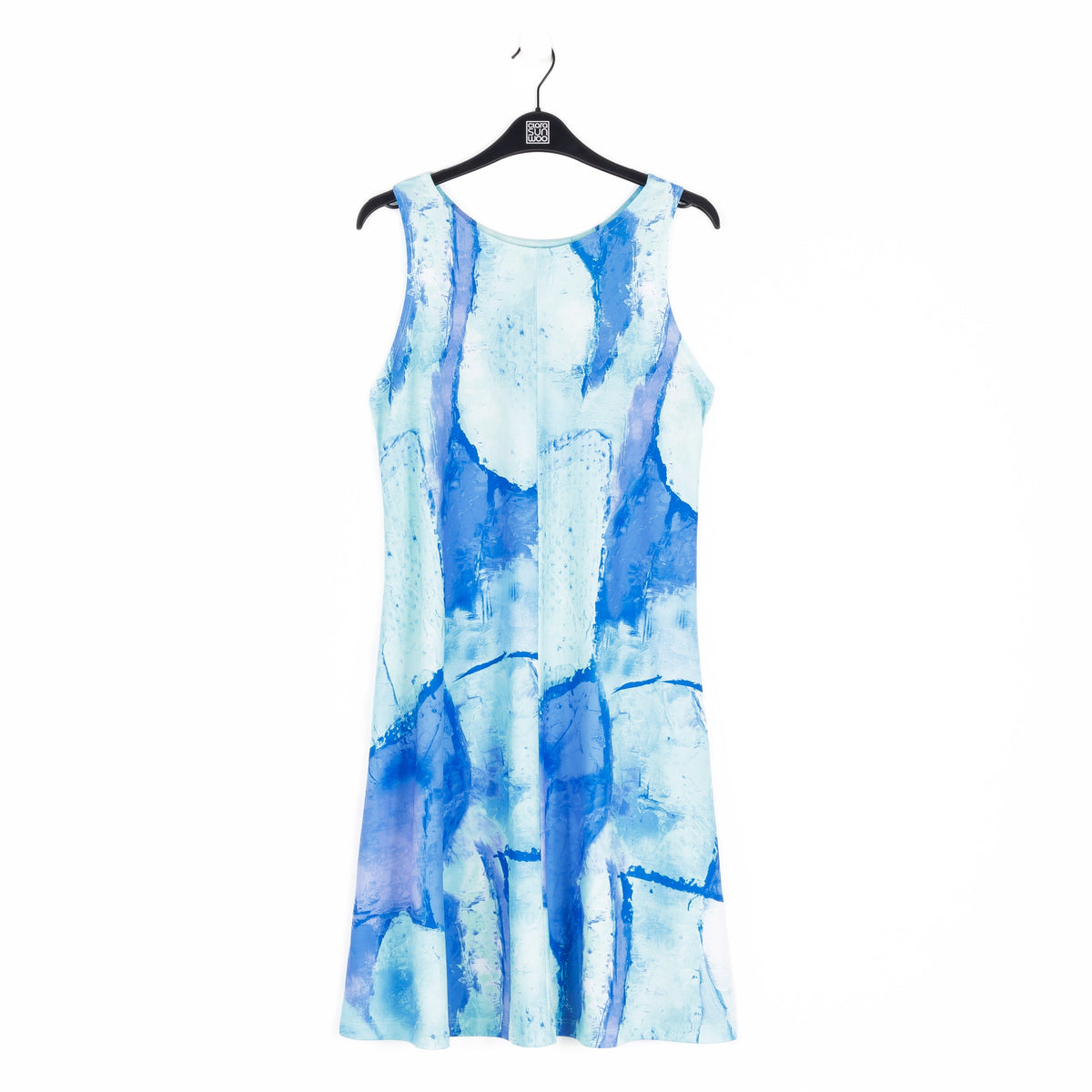 Jewel Neck Swing Dress - Water Splash - Final Sale! | Clara Sunwoo
