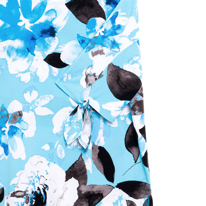 Tie Cuff Asymmetrical Vent Tunic - Floral Petal - Final Sale | Clara Sunwoo