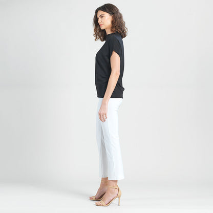 Modal Cotton - Funnel Neck Side Cinched Top - Black - Final Sale! | Clara Sunwoo