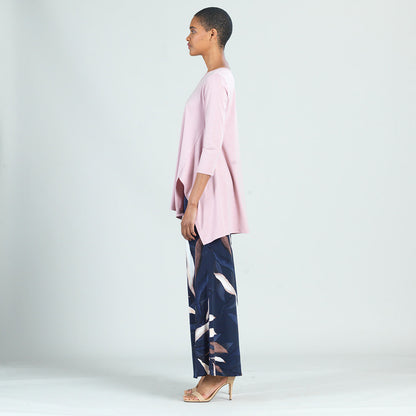 Peach Knit - Round Neck Envelope Hem Tunic - Blush - Final Sale! | Clara Sunwoo