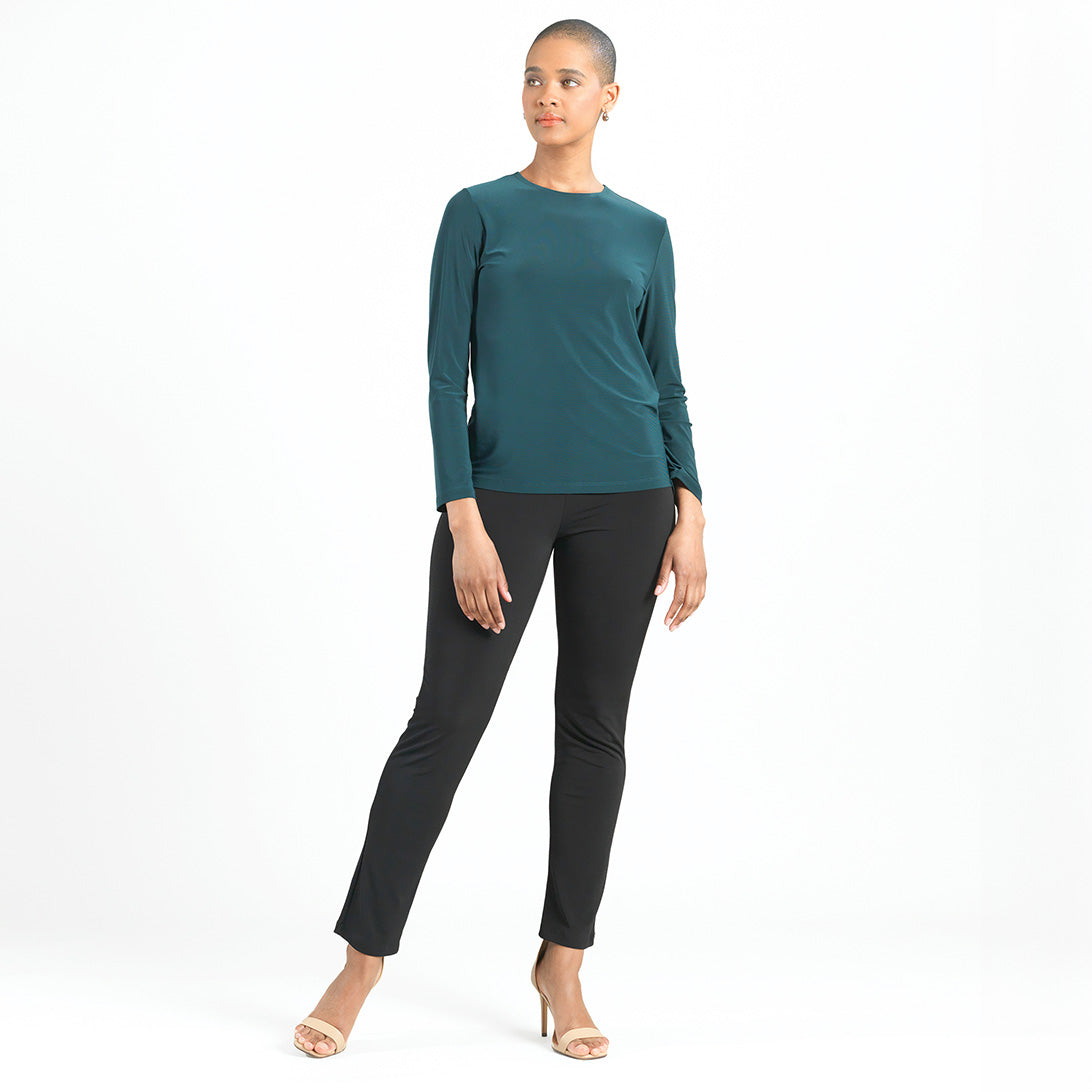 Signature Crew Neck Top - Hunter Green - Final Sale | Clara Sunwoo