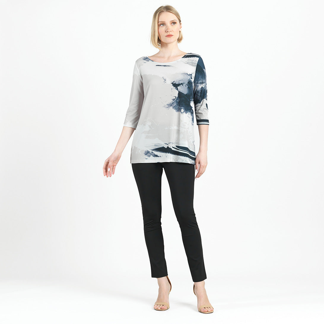 Scoop Neck Tunic  - Misty Petals - Final Sale! | Clara Sunwoo