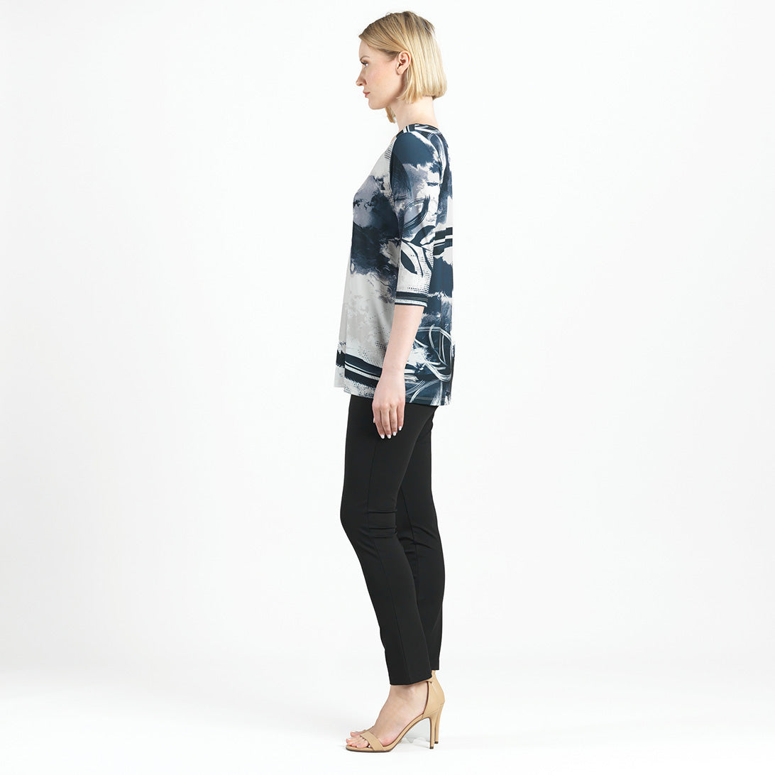 Scoop Neck Tunic  - Misty Petals - Final Sale! | Clara Sunwoo