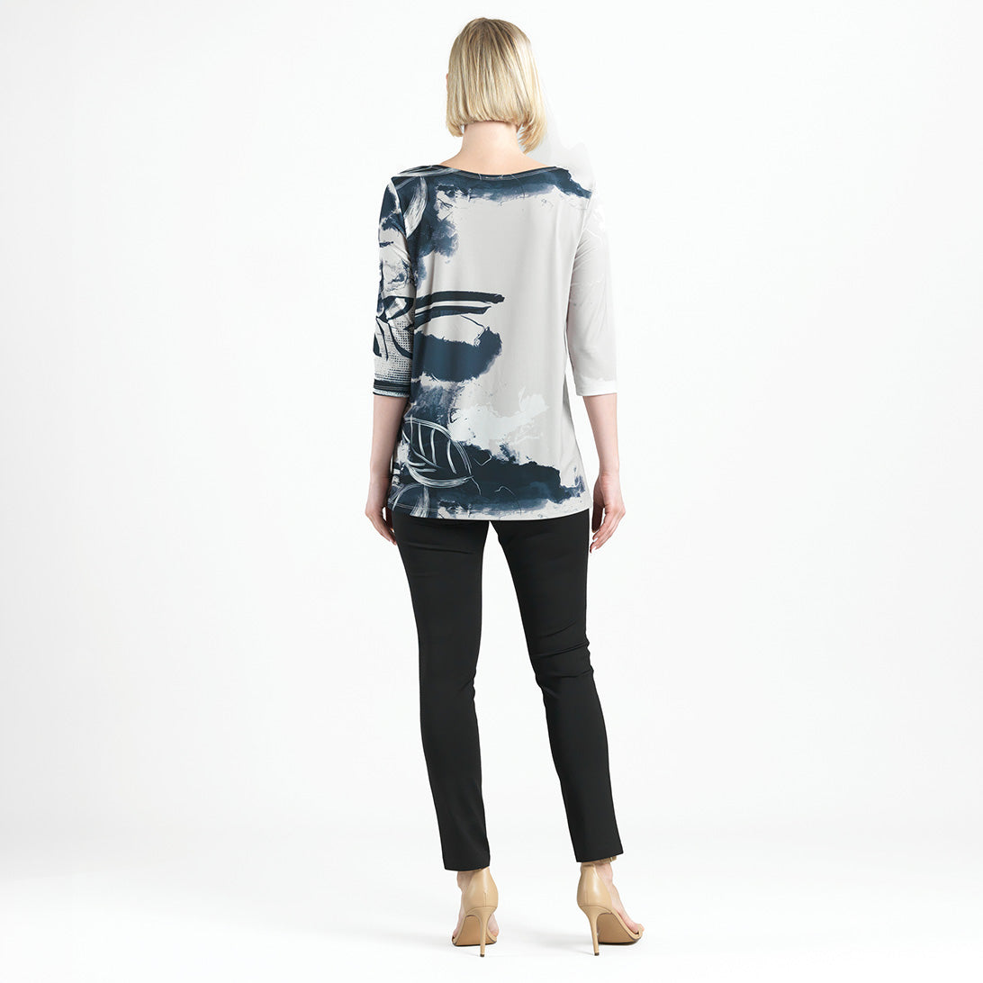 Scoop Neck Tunic  - Misty Petals - Final Sale! | Clara Sunwoo