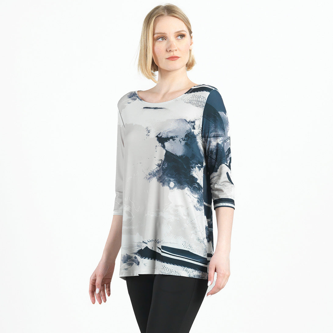 Scoop Neck Tunic  - Misty Petals - Final Sale! | Clara Sunwoo