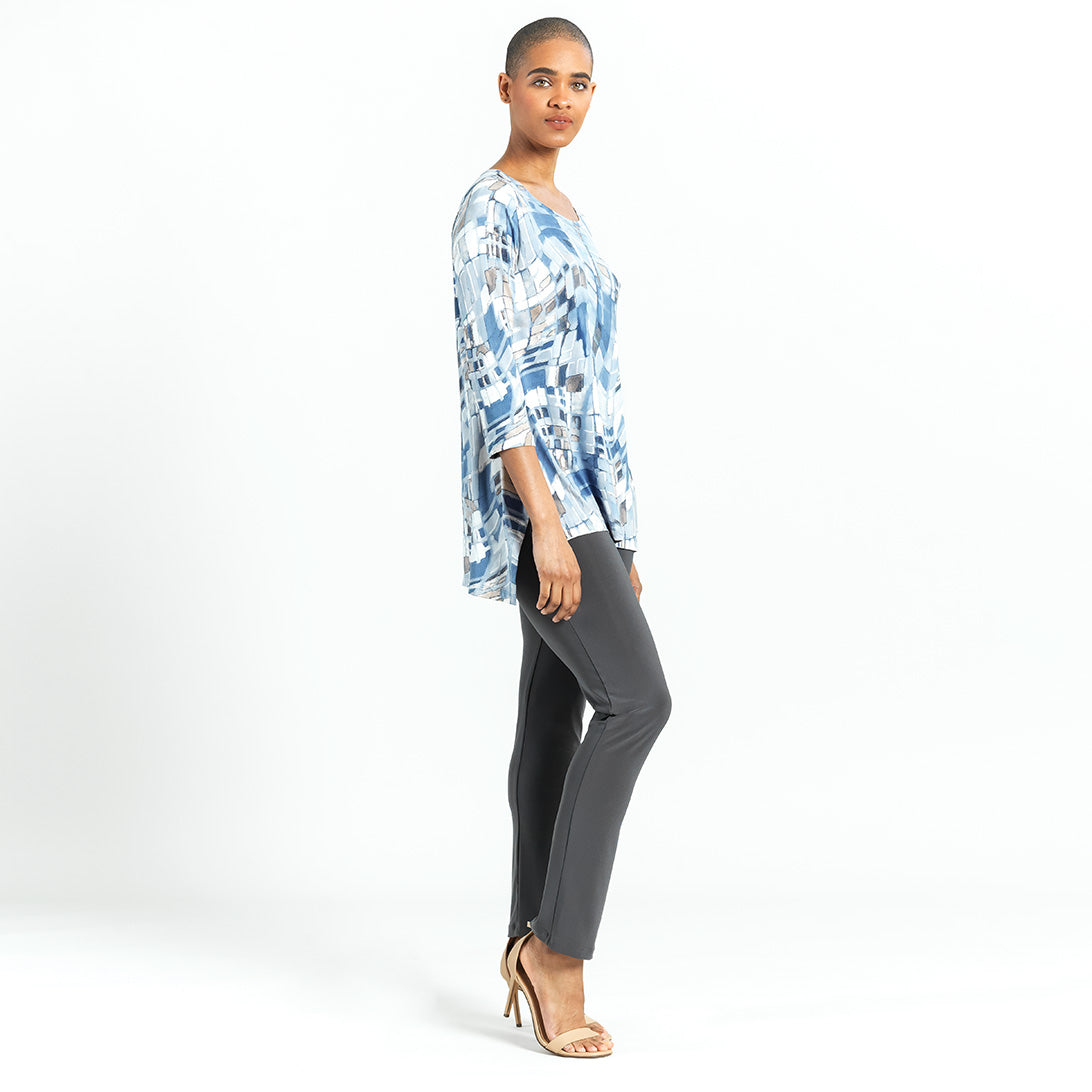 Butter Knit - Textured Parachute Hem Tunic - Mosaic Tile - Final Sale! | Clara Sunwoo