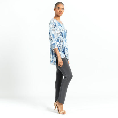 Butter Knit - Textured Parachute Hem Tunic - Mosaic Tile - Final Sale! | Clara Sunwoo