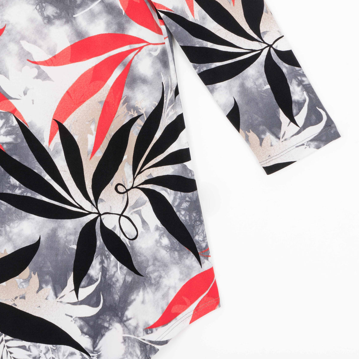 Kerchief Angle Hem Tunic - Leaf Scatter - Final Sale! | Clara Sunwoo