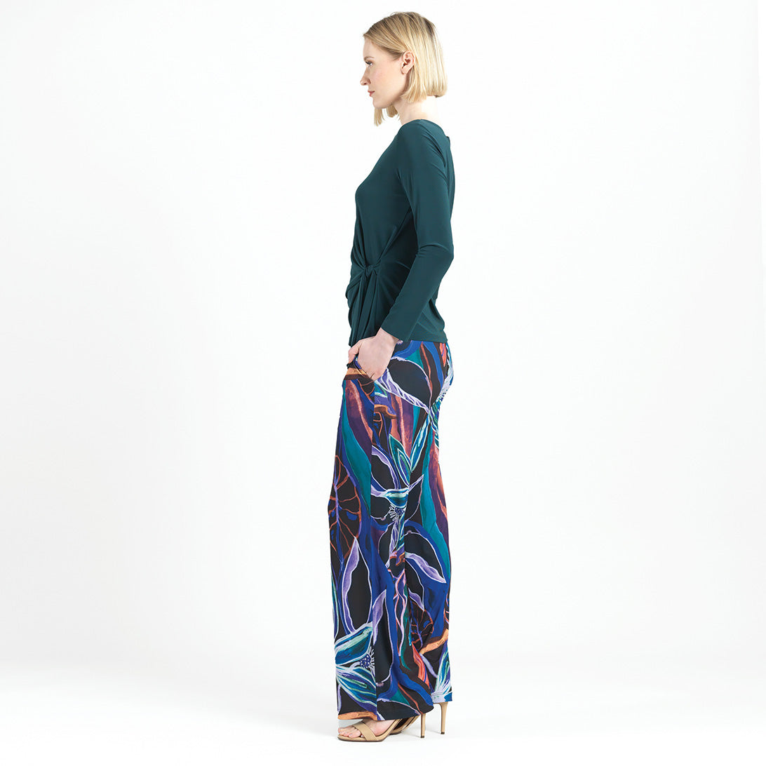 Side Tie Waist Top - Hunter Green - Final Sale | Clara Sunwoo