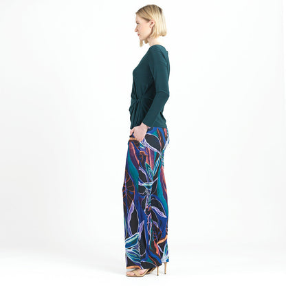 Side Tie Waist Top - Hunter Green - Final Sale | Clara Sunwoo