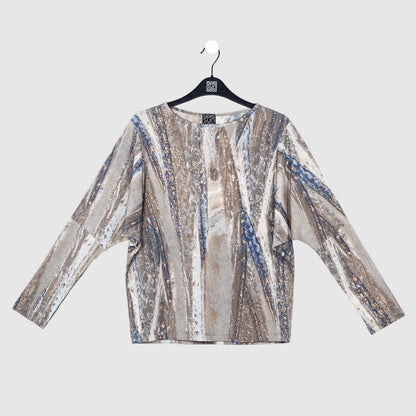 Dolman Sleeve Top - Python Taupe - Final Sale! | Clara Sunwoo