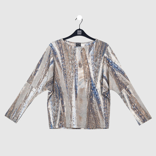 Dolman Sleeve Top - Python Taupe - Final Sale! | Clara Sunwoo